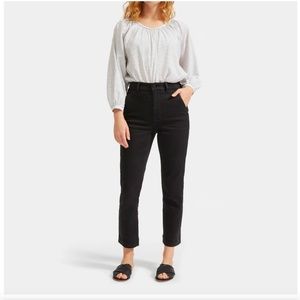 Washed Black Everlane The Slim Leg Crop Jeans